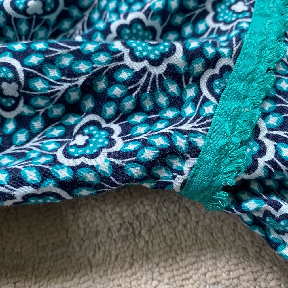 Boden Heidi Jersey Dress Green Floral 12 Boho Casual Midi Balloon Sleeve Lace - Picture 8 of 16